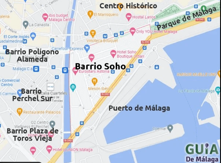 Kartta Málaga - Kohti avaraa maailmaa